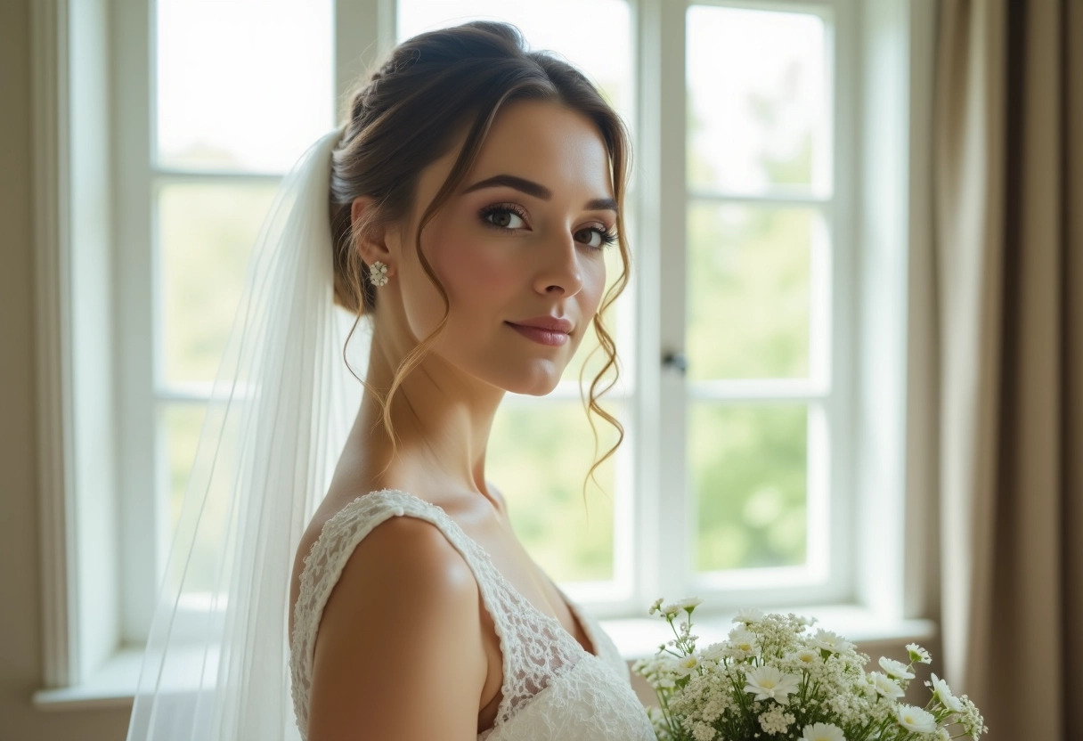 coiffure nuptiale